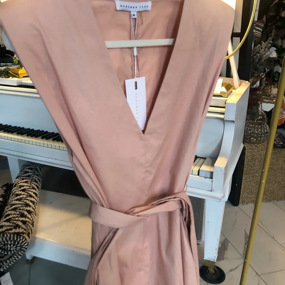 Endless Rose Pink Wrap Dress - Picture 3 of 3